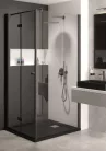 Walk-in, Deante Kerria Plus zuhanyfal 100 cm, fekete KTS_N30P