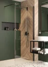 Walk-in, Deante Kerria Plus zuhanyfal 100 cm, fekete KTS_N30P