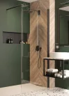 Walk-in, Deante Kerria Plus zuhanyfal 80 cm, fekete KTS_N38P