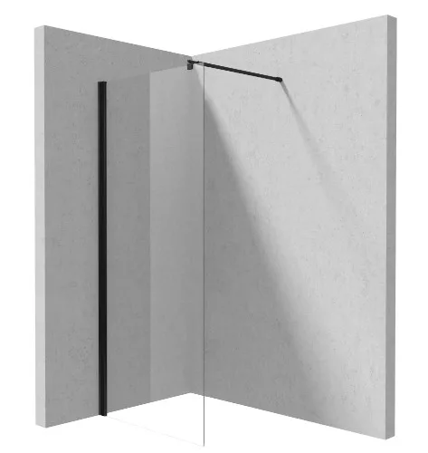 Walk-in, Deante Kerria Plus zuhanyfal 90 cm, fekete KTS_N39P