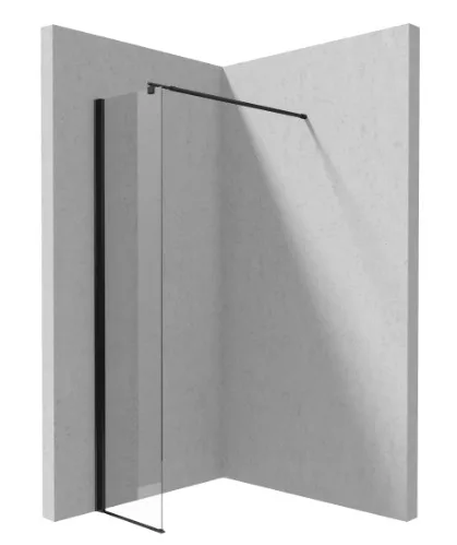 Walk-in, Deante Kerria Plus zuhanyfal 30 cm, fekete KTS_N83P