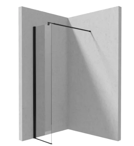Walk-in, Deante Kerria Plus zuhanyfal 40 cm, fekete KTS_N84P