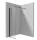 Walk-in, Deante Kerria Plus zuhanyfal 50 cm, fekete KTS_N85P