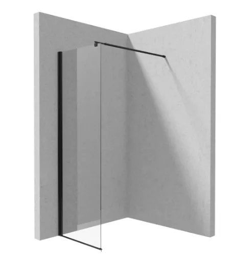 Walk-in, Deante Kerria Plus zuhanyfal 50 cm, fekete KTS_N85P