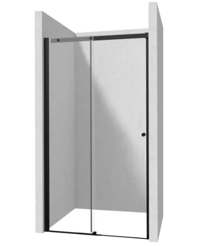 Zuhanyajtó, Deante Kerria Plus csúsztatható zuhanyajtó 110 cm, fekete KTSPN11P