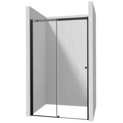  Zuhanyajtó, Deante Kerria Plus csúsztatható zuhanyajtó 120 cm, fekete KTSPN12P