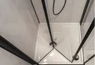 Zuhanyajtó, Deante Kerria Plus csuklóajtó, fekete 90 cm KTSXN41P