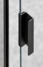 Zuhanyajtó, Deante Kerria Plus csuklóajtó, fekete 70 cm KTSXN47P