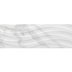 Csempe, Valore Demeter White Onda Ret. (CCR149) 25x75