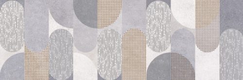 Dekorlap, Valore Princess Grey/White Dekor 25x75