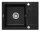 Mosogatótálca, Deante Zorba gránit mosogató 1 medencés csepegtetővel fekete ZQZ_N11A