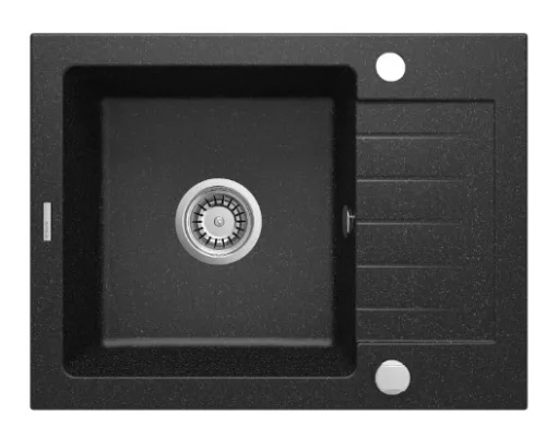 Mosogatótálca, Deante Zorba gránit mosogató 1 medencés csepegtetővel, grafit ZQZ_211A