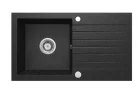 Mosogatótálca, Deante Zorba gránit mosogató 1 medencés csepegtetővel, grafit ZQZ_2113