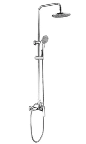 Zuhanyszett, Deante Boro zuhanyoszlop, 3 funkciós, keverő csapteleppel, króm NER_01RK