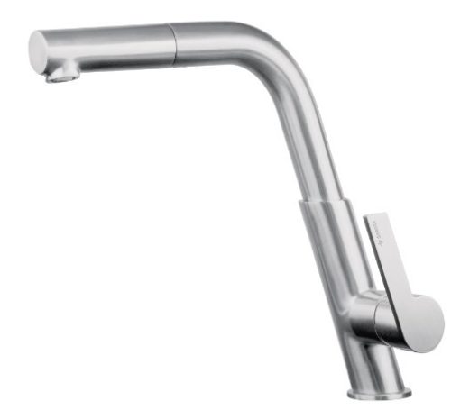 Mosogató csaptelep, Deante Silia konyhai csaptelep,kihúzható kifolyó, szálcsiszolt acél BQS_F73M