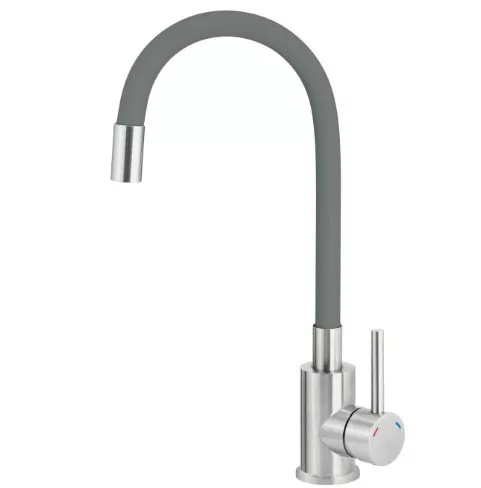Mosogató csaptelep, Deante Luno mosogató csaptelep flexibilis kifolyóval, acél-antracit BOC_T720