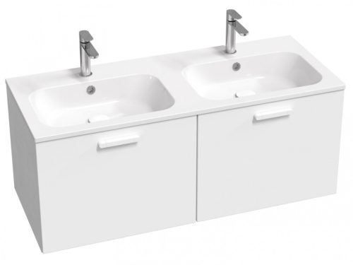Alsó szekrény, Ravak Chrome II SD 120 fehér, fehér fogantyúval 152 mm X000001779