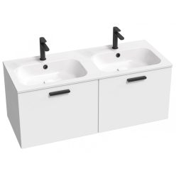   Alsó szekrény, Ravak Chrome II SD 120 fehér, fekete fogantyúval 152 mm X000001747
