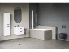 Alsó szekrény, Ravak Chrome II SD 70 fehér, fekete fogantyúval 152 mm X000001745