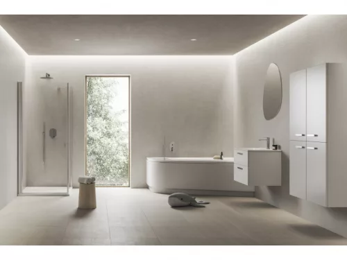 Alsó szekrény, Ravak Chrome II SD 70 fehér, króm fogantyúval 152 mm X000001773