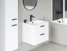 Alsó szekrény, Ravak Chrome II SD 80 fehér, fekete fogantyúval 152 mm X000001746