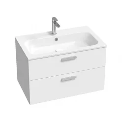   Alsó szekrény, Ravak Chrome II SD 80 fehér, króm fogantyúval 152 mm X000001774