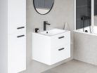 Alsó szekrény, Ravak Chrome SD II 60 fehér, fekete fogantyúval 152 mm X000001744