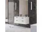 Alsó szekrény, Ravak Chrome SD II 60 fehér, fekete fogantyúval 152 mm X000001744