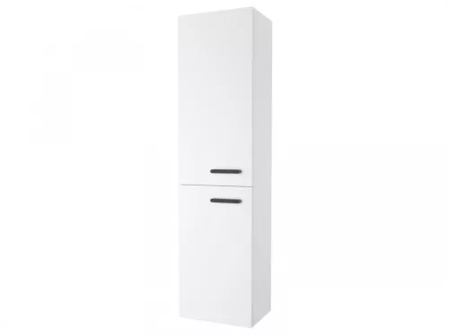 Fali szekrény,Ravak Chrome II SB 39 magasszekrény bal, fehér,fekete fogantyúval 152 mm X000001748