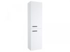 Fali szekrény,Ravak Chrome II SB 39 magasszekrény jobb,fehér,fekete fogantyúval 152 mm X000001749