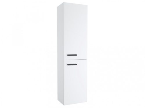 Fali szekrény,Ravak Chrome II SB 39 magasszekrény jobb,fehér,fekete fogantyúval 152 mm X000001749