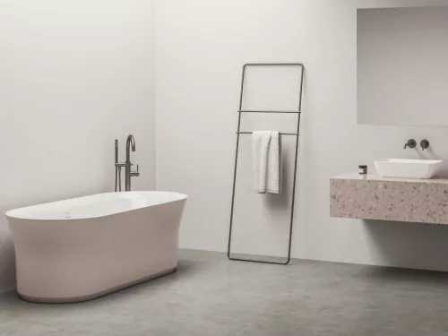 Kád, Ravak Ypsilon 180x80, akrilkád, Alabaster Pink/fehér, szabadonálló XC00100085