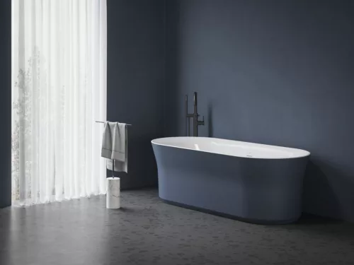 Kád, Ravak Ypsilon 180x80, akrilkád, Deepsea Blue/fehér, szabadonálló XC00100071