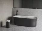 Kád, Ravak Ypsilon 180x80, akrilkád, fekete/fehér, szabadonálló XC00100058