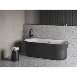   Kád, Ravak Ypsilon 180x80, akrilkád, fekete/fehér, szabadonálló XC00100058