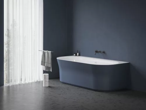 Kád, Ravak Ypsilon Wall 178x86, akrilkád, Deepsea Blue/fehér, szabadonálló XC00100070