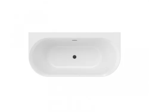 Kád, Ravak Ypsilon Wall 178x86, akrilkád, fekete/fehér, szabadonálló XC00100057