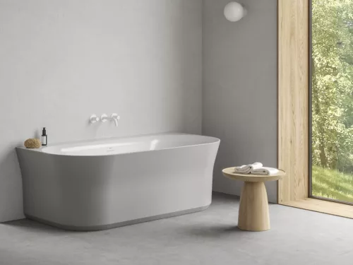 Kád, Ravak Ypsilon Wall 178x86, akrilkád, Smoke Grey/fehér, szabadonálló XC00100077