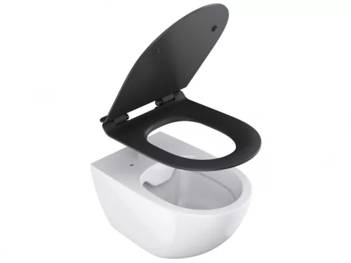WC tető, Ravak Vita WC slim ülőke, fekete X01862