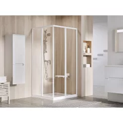   Zuhanykabin, Ravak Supernova SRV2+SRV2 80x80 195 S zuhanykabin fehér+transparent 14V401O2Z1S