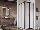 Zuhanykabin, Ravak Supernova SRV2+SRV2 80x80 195 S zuhanykabin fekete+pearl 14V403O211S