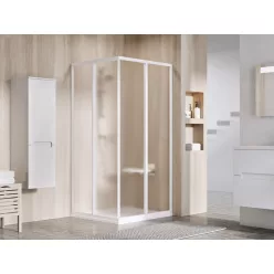   Zuhanykabin, Ravak Supernova SRV2+SRV2 90x90 195 S zuhanykabin fehér+grape 14V701O2ZGS