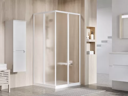 Zuhanykabin, Ravak Supernova SRV2+SRV2 90x90 195 S zuhanykabin fehér+grape 14V701O2ZGS