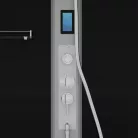 Hidromasszázs zuhanykabin,Sanotechnik New York komplett zuhanykabin fekete hátfal/króm prof. CL23