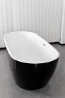 Kád, Sanotechnik Cuba szabadonálló kád fekete/fehér 173x83 G9040
