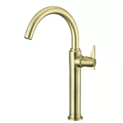   Mosdó csaptelep, Deante Temisto mosdó csaptelep, magas, egykaros, sárgaréz BQT_M20K