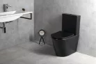 WC tető, Sapho Paco slim soft close wc ülőke, fekete PCS1012B