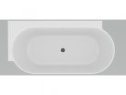 Kád,Ravak Vana Freedom Corner II Tec 175x86 bal,fehér, fekete túlfolyóval CC91B00000