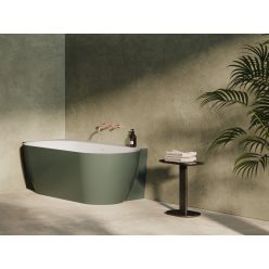   Kád,Ravak Vana Freedom Corner II Tec 175x86 bal,Grey Green/fehér, fehér túlfolyóval CC91200000