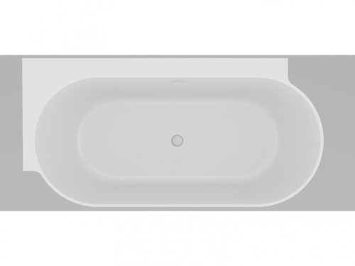 Kád,Ravak Vana Freedom Corner II Tec 175x86 bal,Grey Green/fehér, fehér túlfolyóval CC91200000